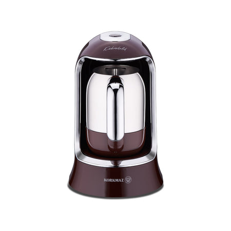 Korkmaz Kahvekolik A860-18 Automatic Coffee Maker, Robusta Chrome - MALLTURK