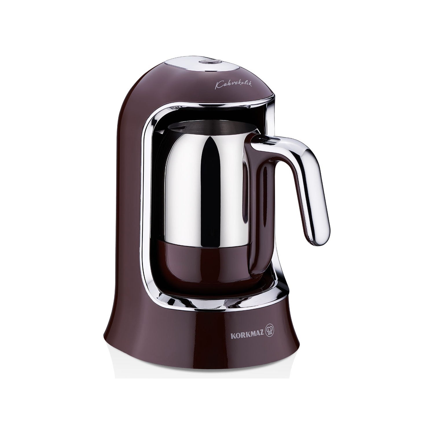 Korkmaz Kahvekolik A860-18 Automatic Coffee Maker, Robusta Chrome - MALLTURK