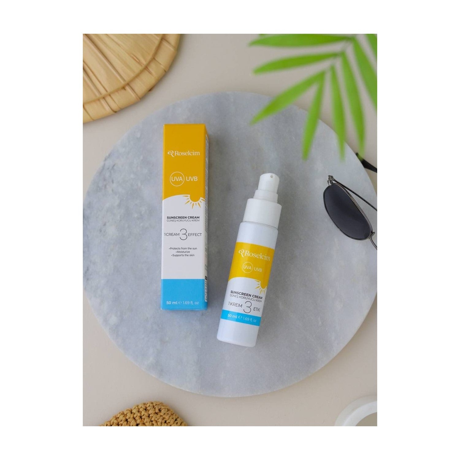Roselcim 50 SPF Sunscreen Cream - MALLTURK