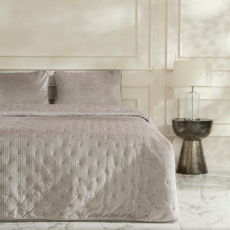 Karaca Home Lorian Double Bedspread Set Grey - MALLTURK
