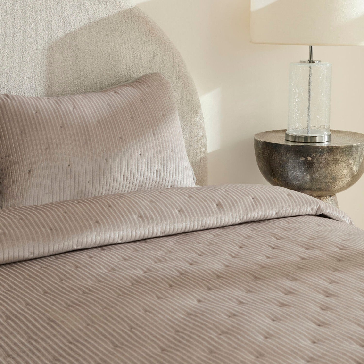 Karaca Home Lorian Double Bedspread Set Grey - MALLTURK