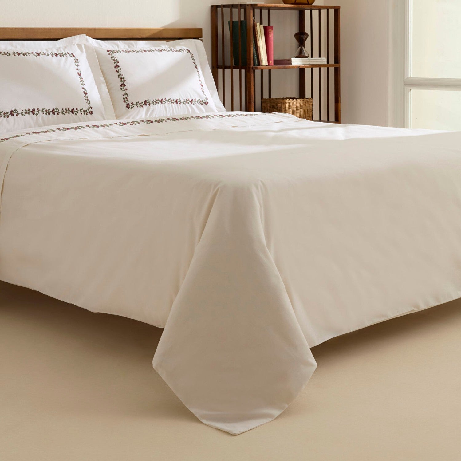 Karaca Home Merlith Double Duvet Cover Set White - MALLTURK