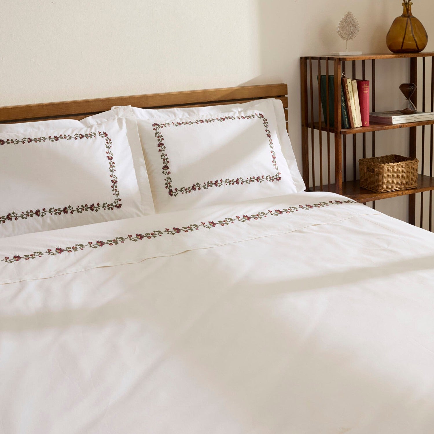 Karaca Home Merlith Double Duvet Cover Set White - MALLTURK