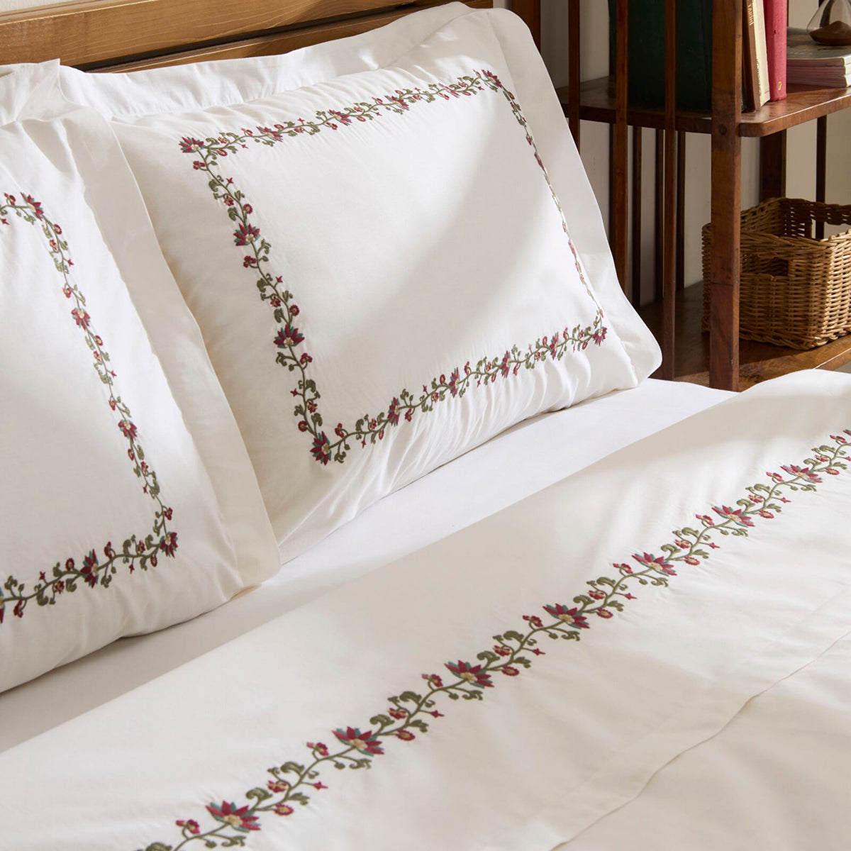 Karaca Home Merlith Double Duvet Cover Set White - MALLTURK