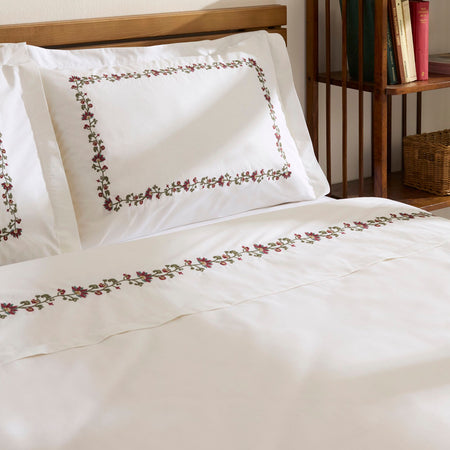 Karaca Home Merlith Double Duvet Cover Set White - MALLTURK
