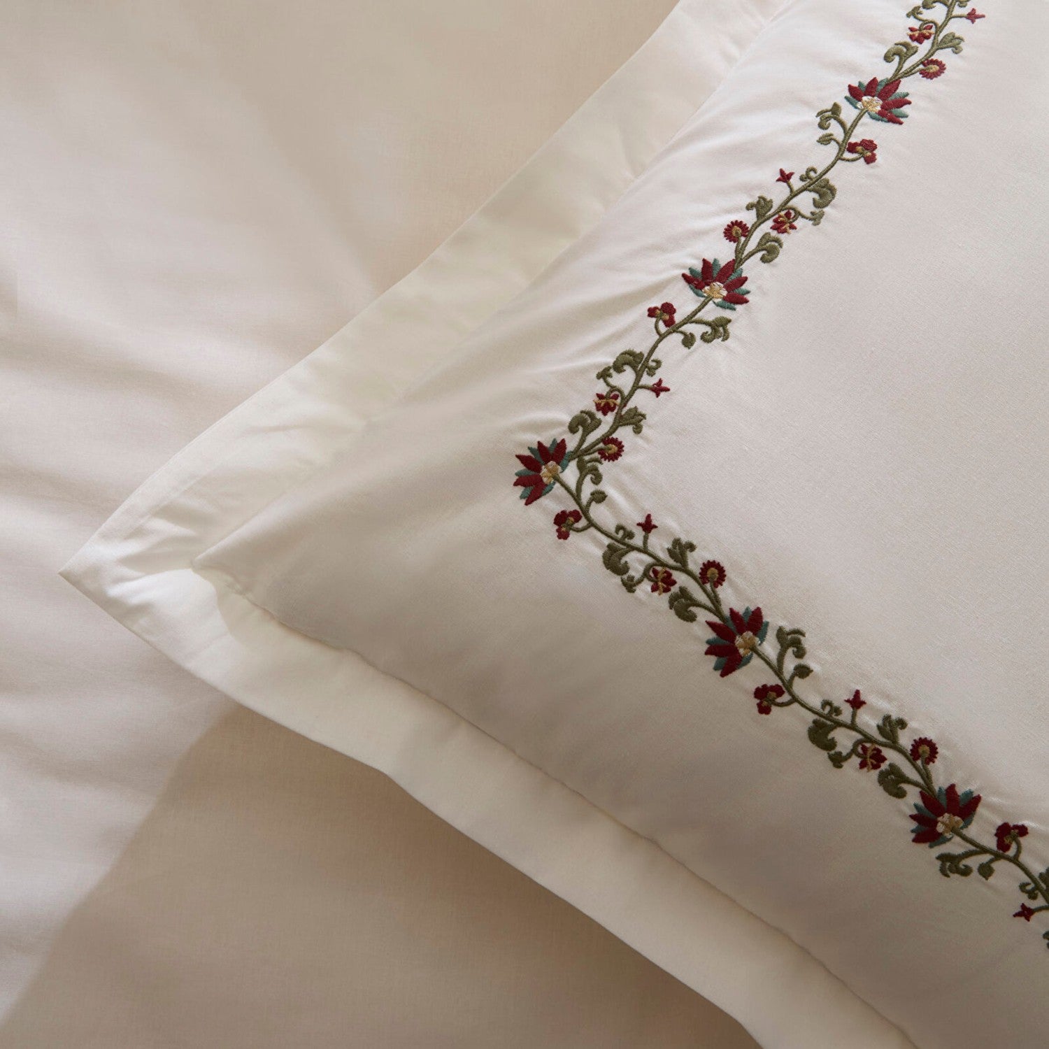 Karaca Home Merlith Double Duvet Cover Set White - MALLTURK