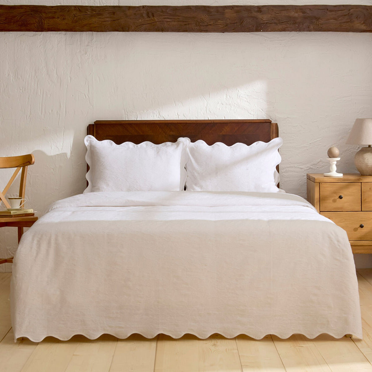 Karaca Home Maribel 100% Cotton Bedspread Set White - MALLTURK