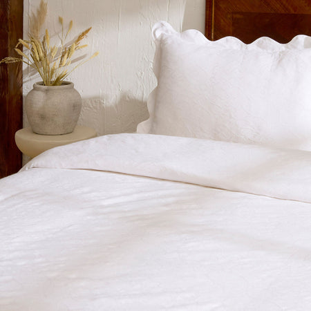 Karaca Home Maribel 100% Cotton Bedspread Set White - MALLTURK