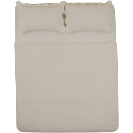 Karaca Home Maribel 100% Cotton Bedspread Set White - MALLTURK