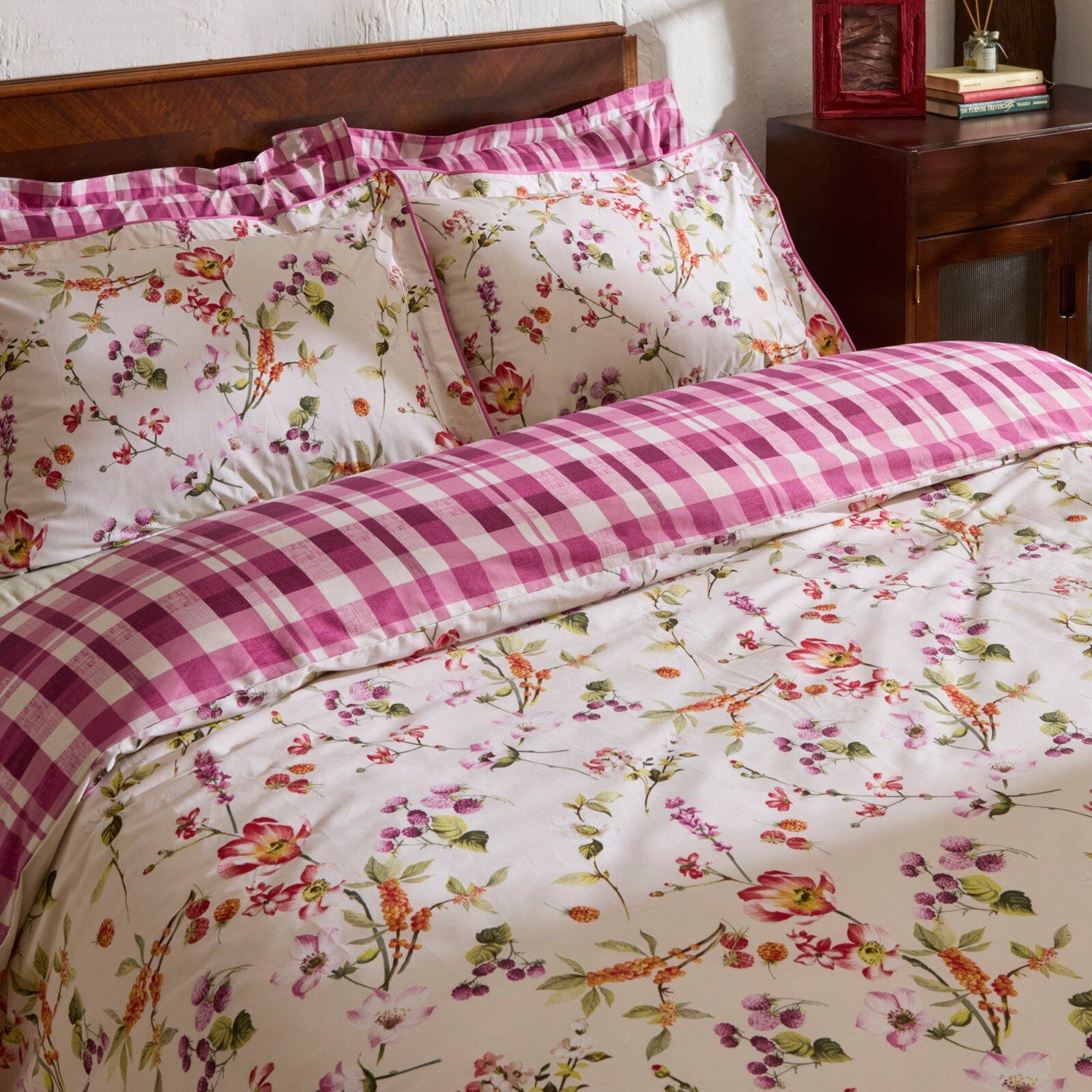Karaca Home Berry Hills Double Duvet Cover Set Murdum - MALLTURK