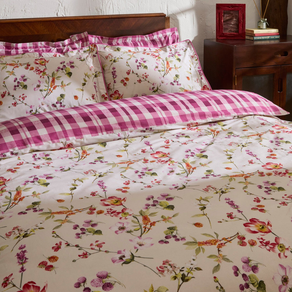 Karaca Home Berry Hills Double Duvet Cover Set Murdum - MALLTURK