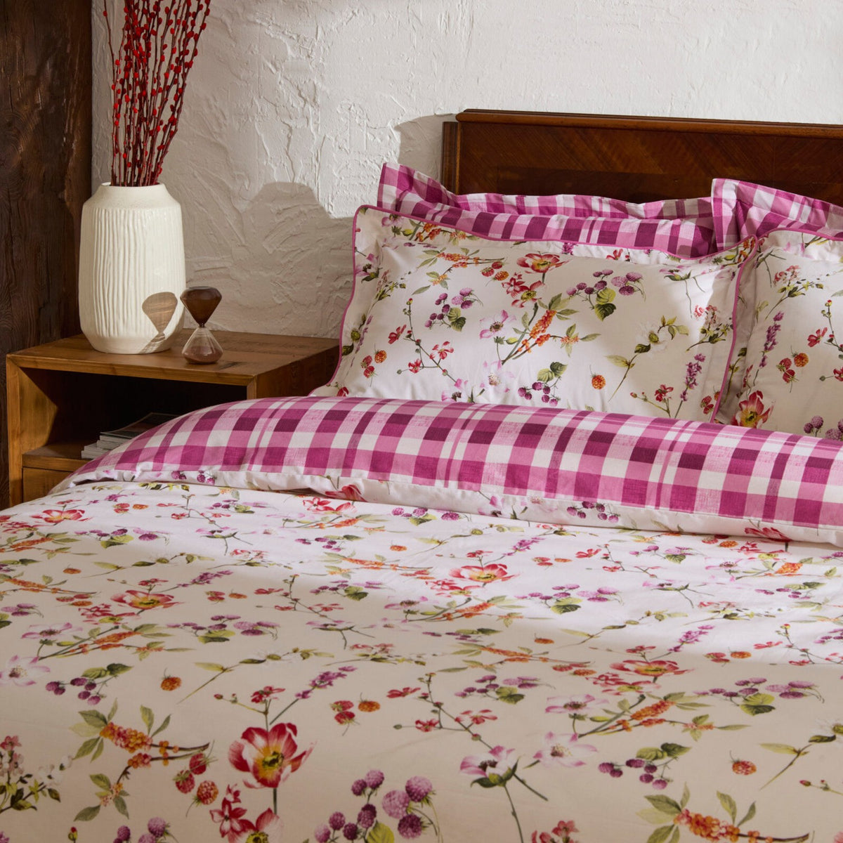 Karaca Home Berry Hills Double Duvet Cover Set Murdum - MALLTURK