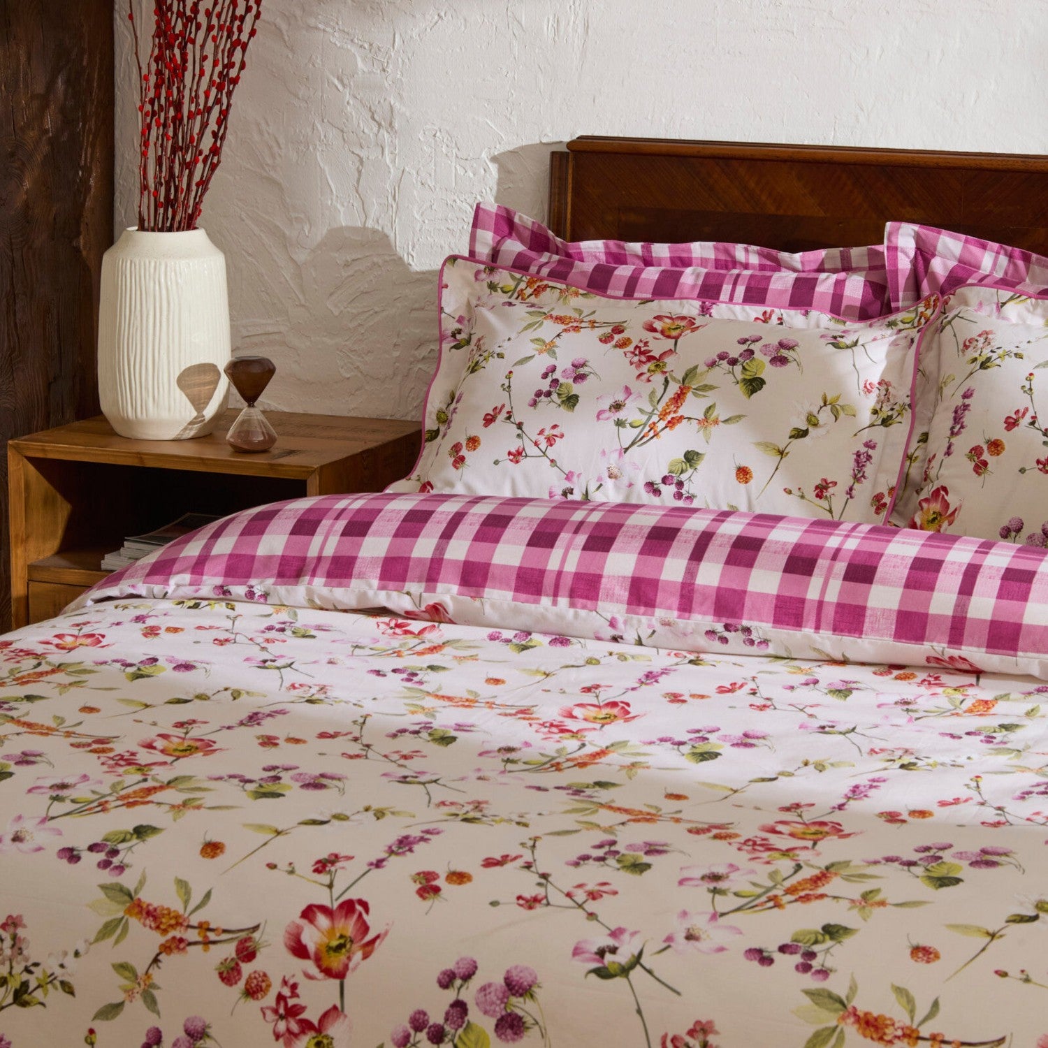 Karaca Home Berry Hills Double Duvet Cover Set Murdum - MALLTURK