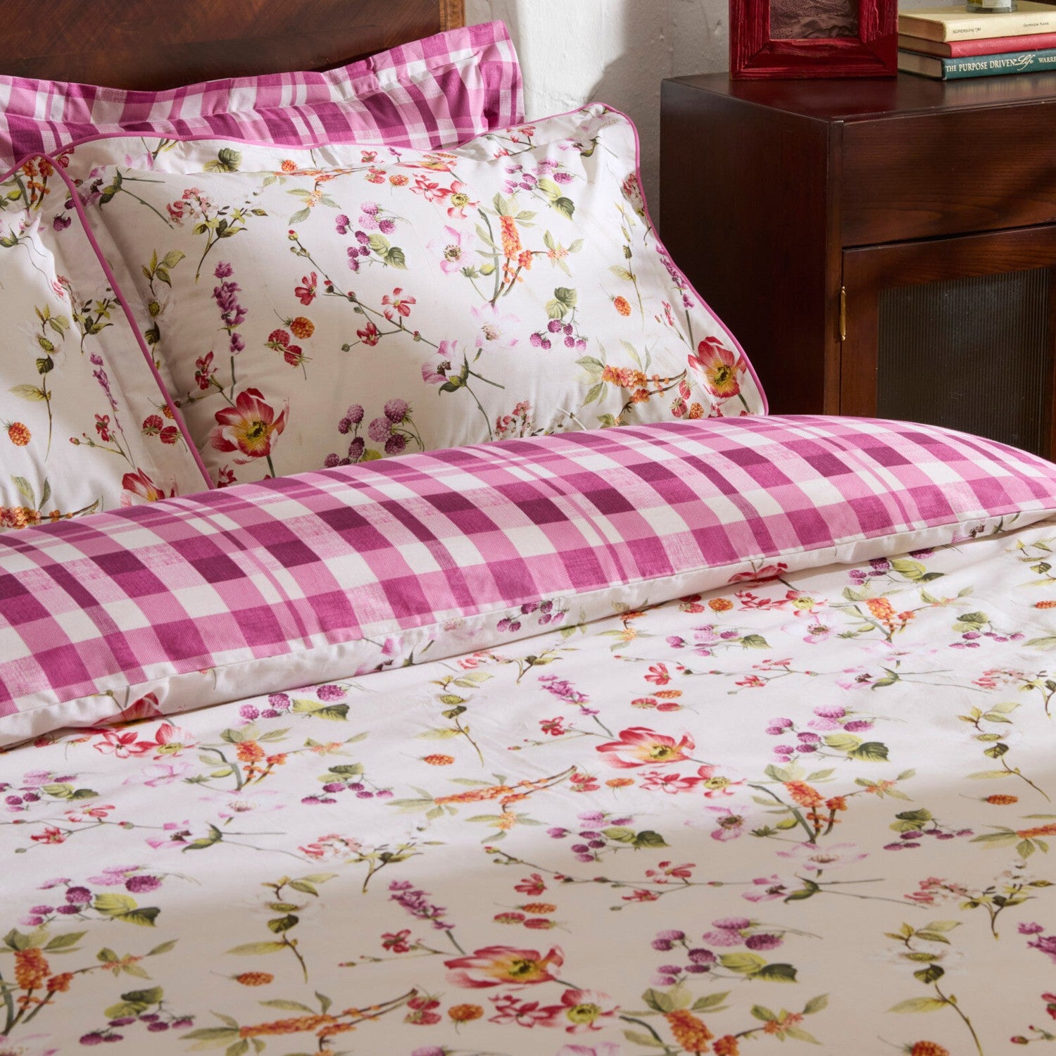 Karaca Home Berry Hills Double Duvet Cover Set Murdum - MALLTURK