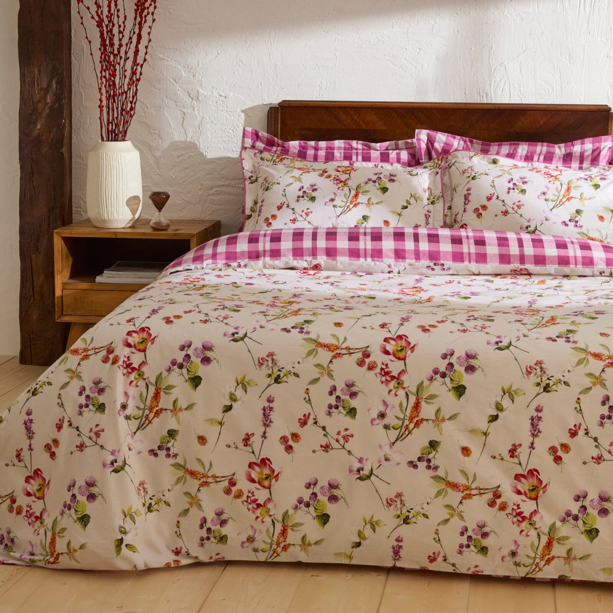 Karaca Home Berry Hills Double Duvet Cover Set Murdum - MALLTURK
