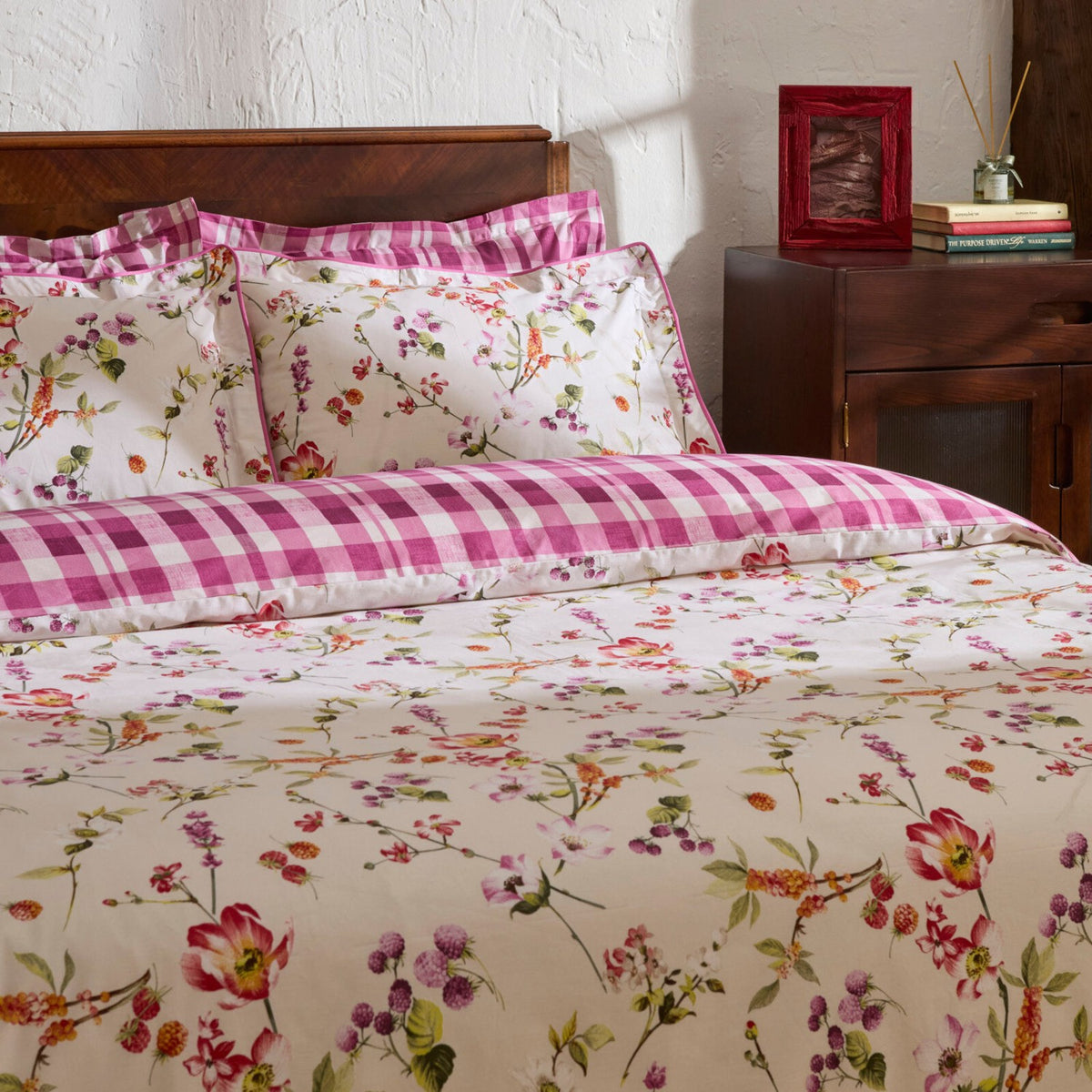 Karaca Home Berry Hills Double Duvet Cover Set Murdum - MALLTURK