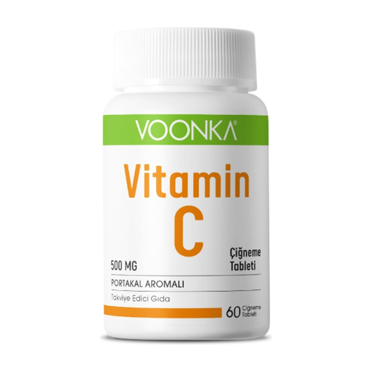 Voonka Vitamin C Orange Flavor Chewable Tablets 500 mg - MALLTURK