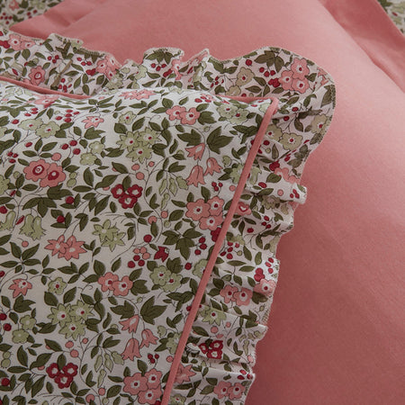 Karaca Home Minay 52 Thread Count %100 Cotton Double Duvet Cover Set Pink - MALLTURK