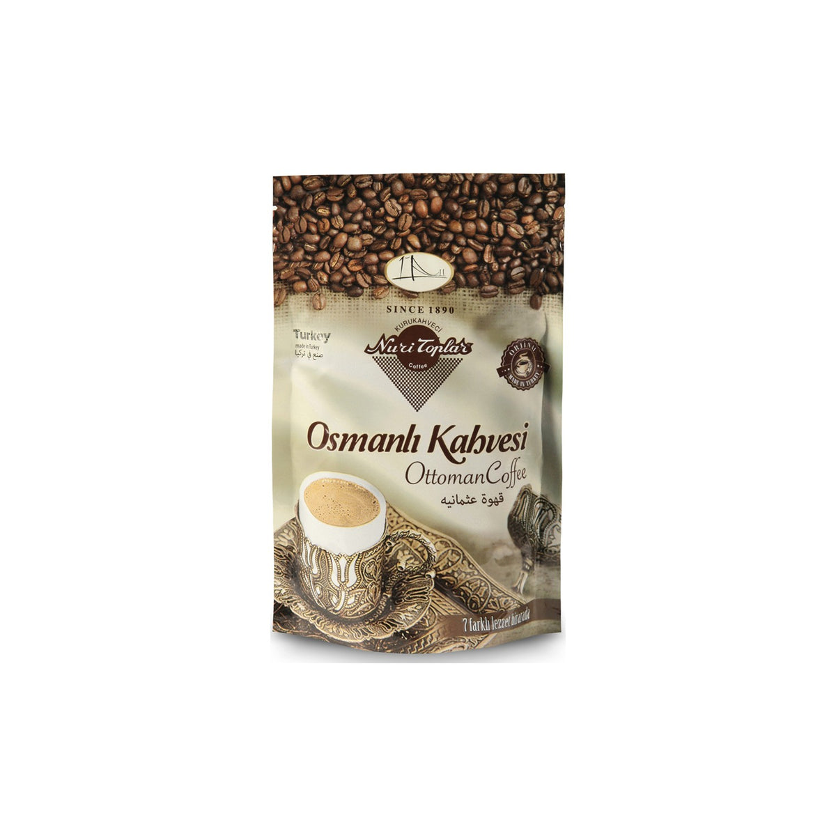 Nuri Toplar Ottoman Coffee 250 gr Foil Packaging - MALLTURK