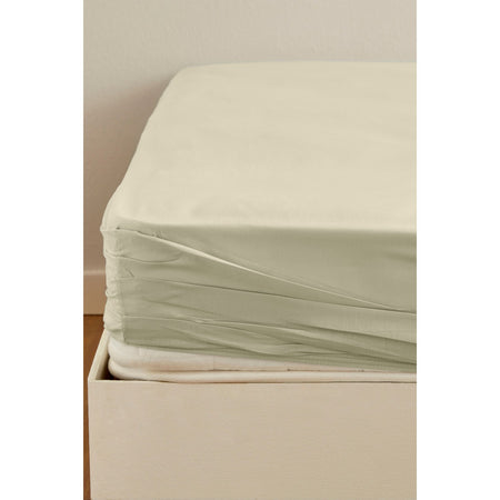 Karaca Home 100% Cotton Fitted Sheet, Double Size, Sage - MALLTURK