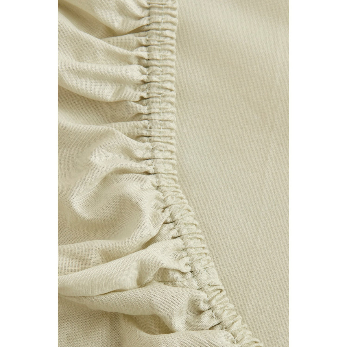 Karaca Home 100% Cotton Fitted Sheet, Double Size, Sage - MALLTURK