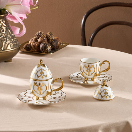 Karaca Faberge Egg Turkish Coffee Cup Set for 2, 90 ml - MALLTURK