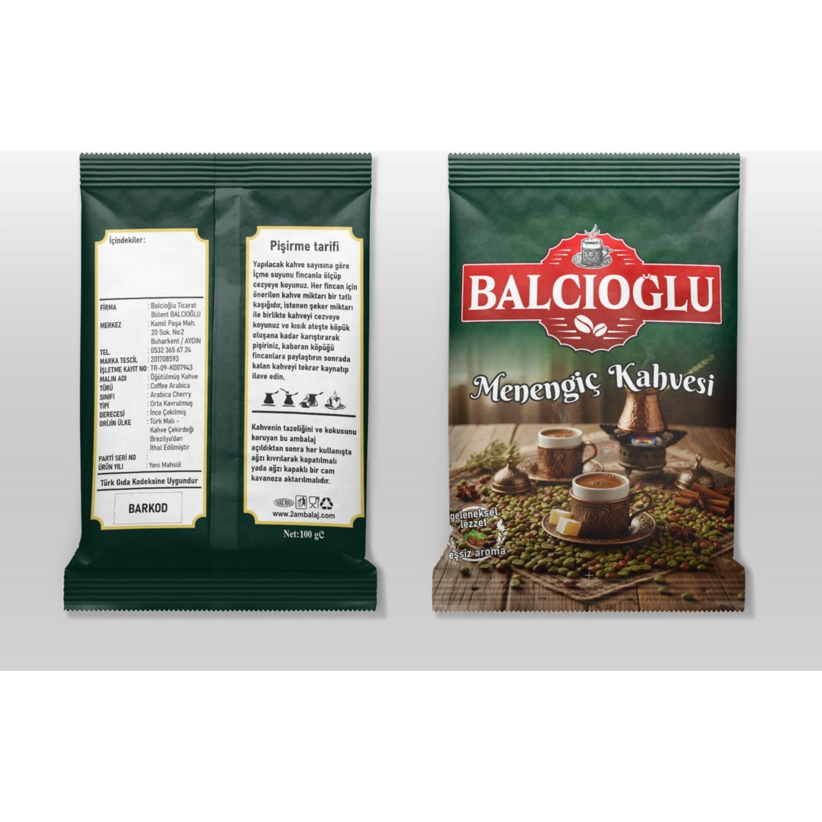 Balcioglu Menengic Coffee 200 g, Milky Cedene Coffee, Regional Flavor - MALLTURK