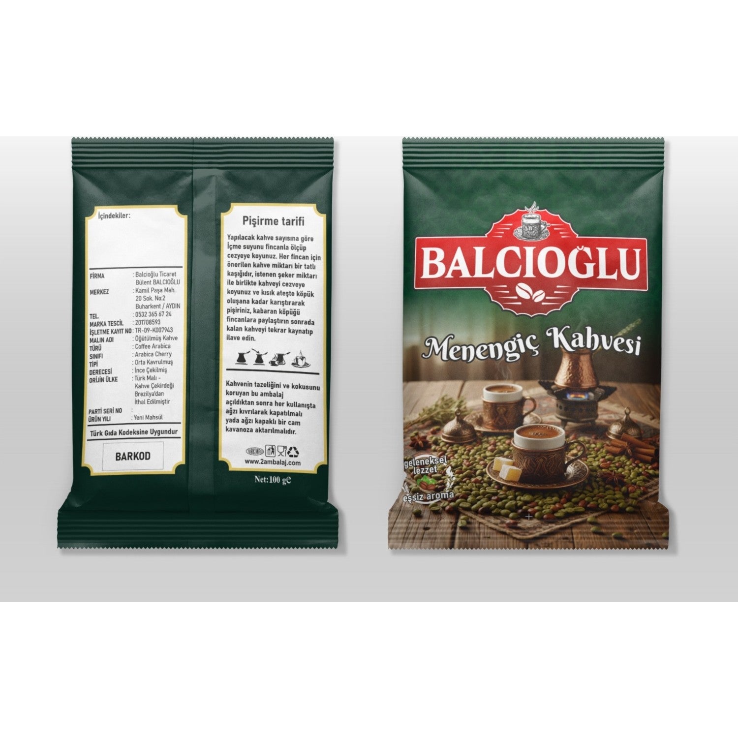 Balcioglu Menengic Coffee 200 g, Milky Cedene Coffee, Regional Flavor - MALLTURK