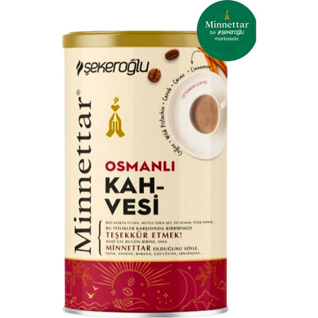 sekeroglu Minnettar Ottoman Coffee 200 gr Special Cylindrical Box - MALLTURK