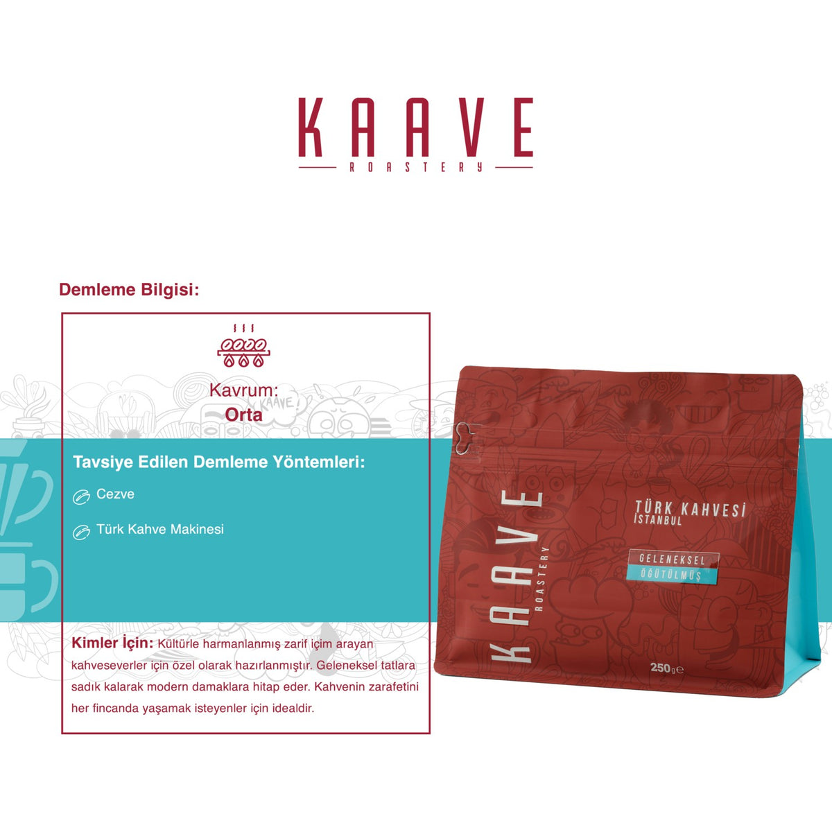 Kaave Roastery Turkish Coffee istanbul 250 G*2 introductory Package - MALLTURK