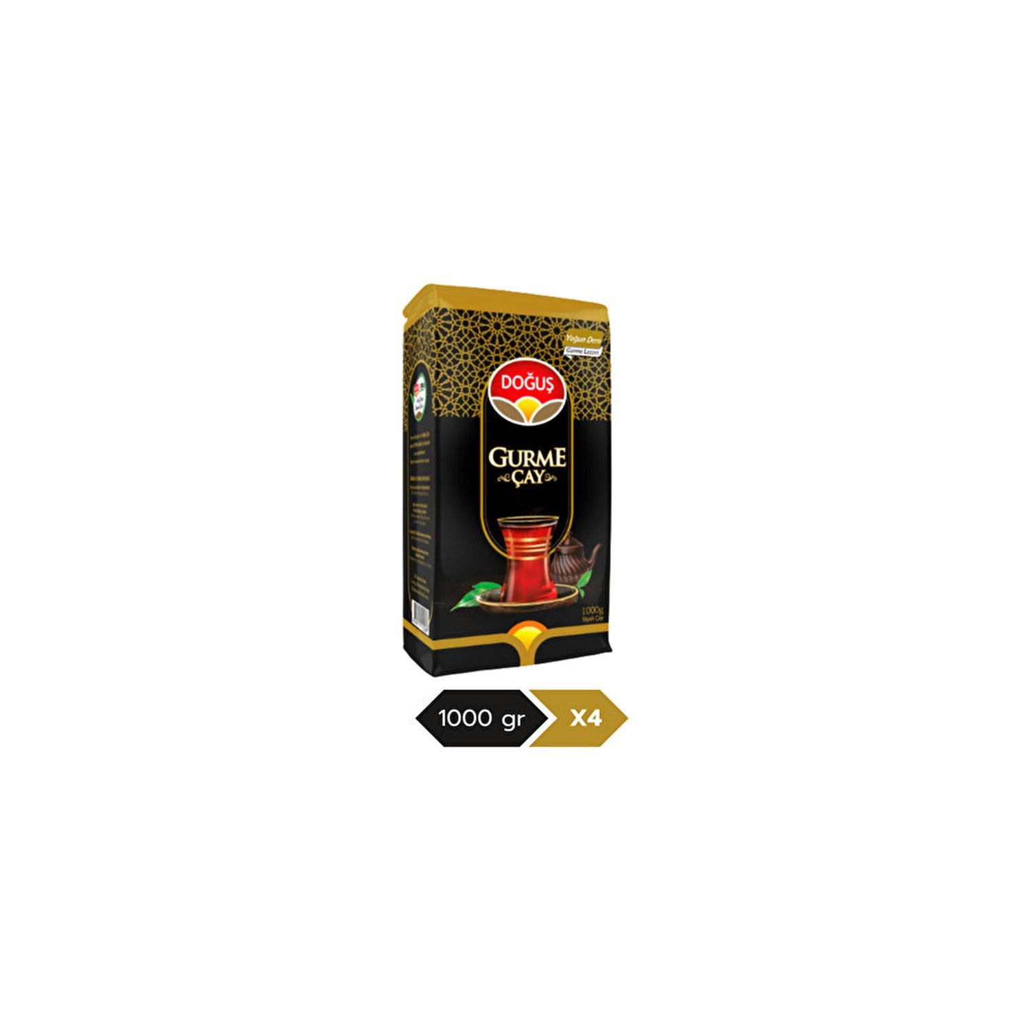 Dogus Gurme black tea 1000 g x 4 quality natural leaf tea Enfes aroma with - MALLTURK