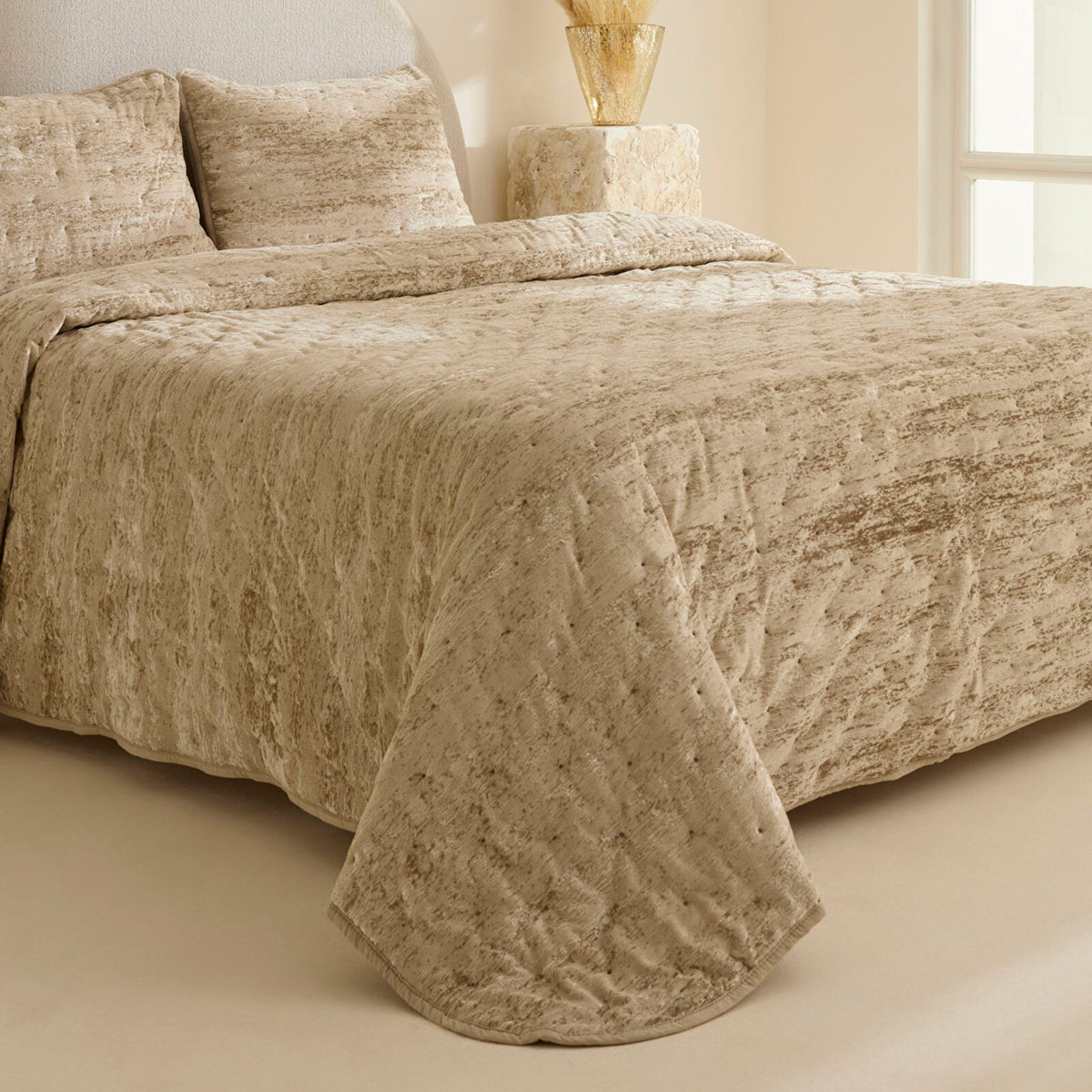 Karaca Home Clement Double Bedspread Set Beige - MALLTURK