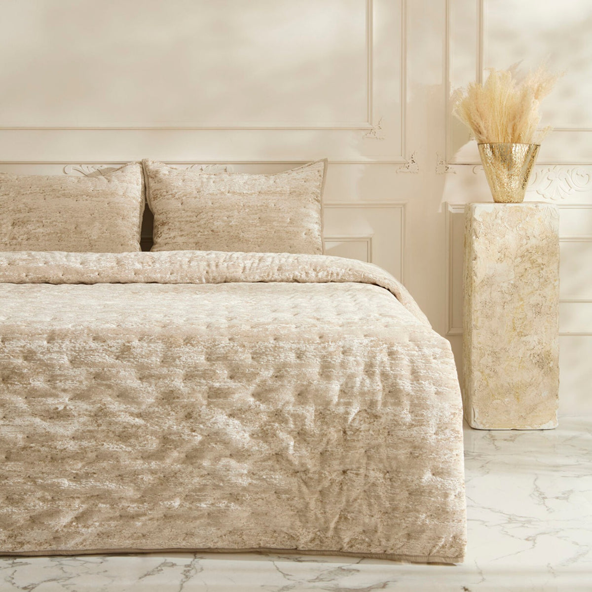 Karaca Home Clement Double Bedspread Set Beige - MALLTURK