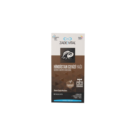 Zade Vital Coconut Oil 60 Softgel 1000 mg - MALLTURK