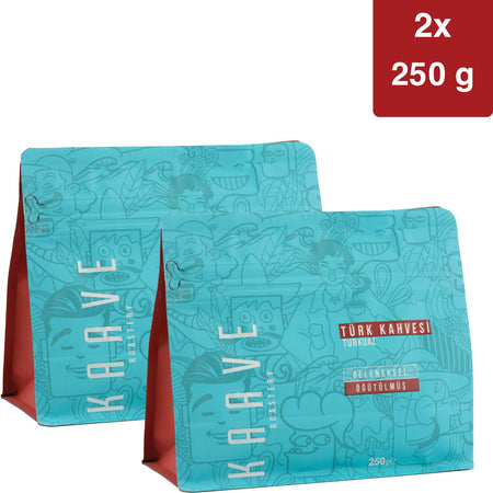 Kaave Roastery Turkish Coffee Turquoise 250g*2-Pack introductory Package - MALLTURK