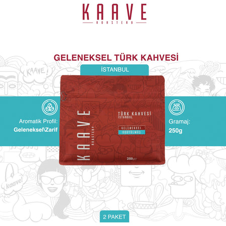 Kaave Roastery Turkish Coffee istanbul 250 G*2 introductory Package - MALLTURK