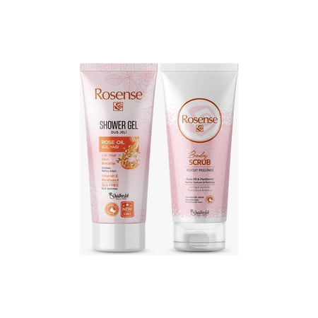 Rosense Shower Gel + Body Scrub 2-Piece Set - MALLTURK