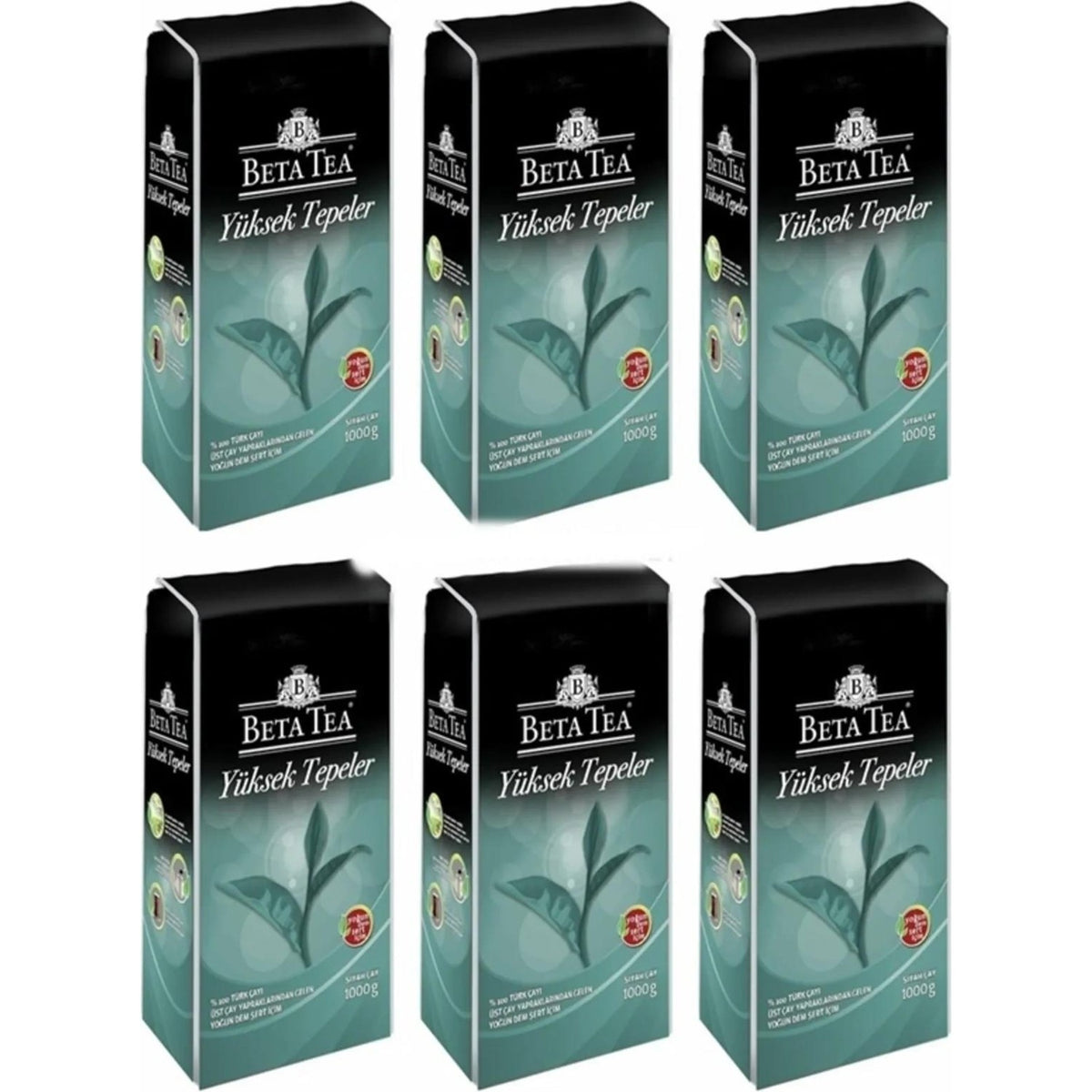 Beta Tea Beta Yuksek Tepeler Turk tea 1000 g 6-pack Ekonomik pack - MALLTURK