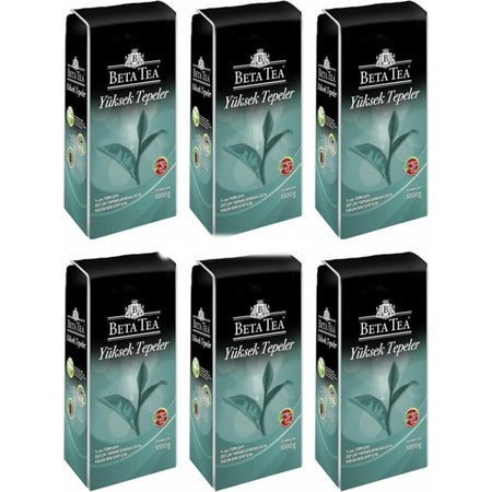 Beta Tea Beta Yuksek Tepeler Turk tea 1000 g 6-pack Ekonomik pack - MALLTURK