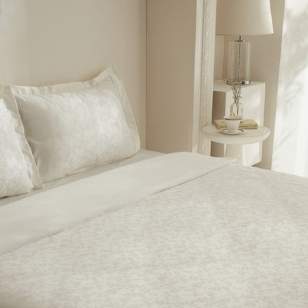 Karaca Home Venessa Double Duvet Cover Set White - MALLTURK