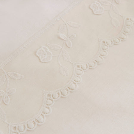 Karaca Home Delvyn %100 Cotton Double Duvet Cover Set White