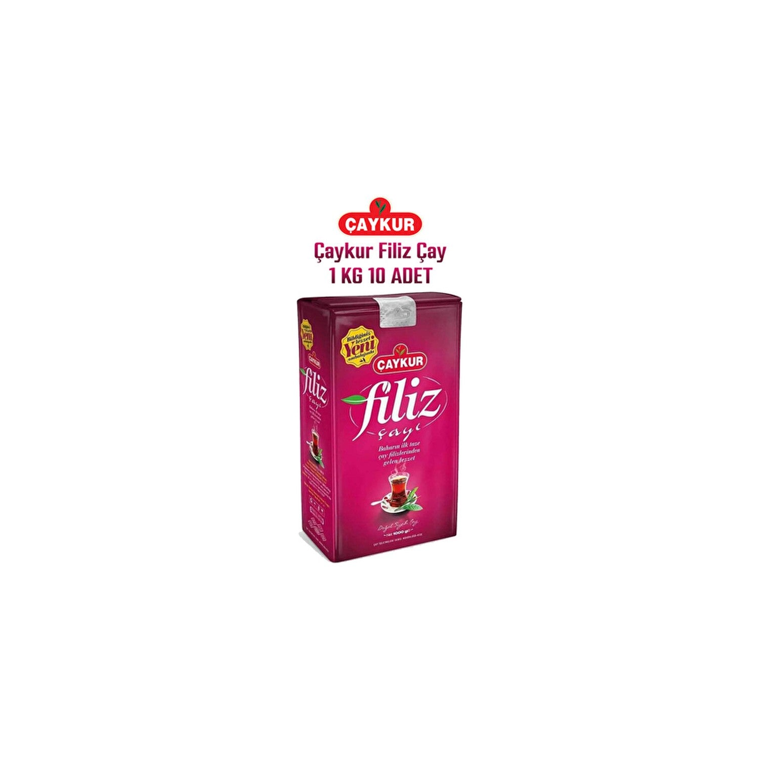 Caykur sprout tea 1000 g x 10 natural black tea Aromasi with quality tea Keyfi - MALLTURK