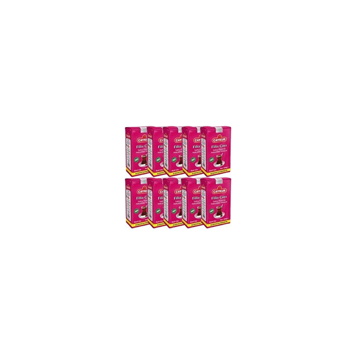 Caykur sprout tea 1000 g x 10 natural black tea Aromasi with quality tea Keyfi - MALLTURK