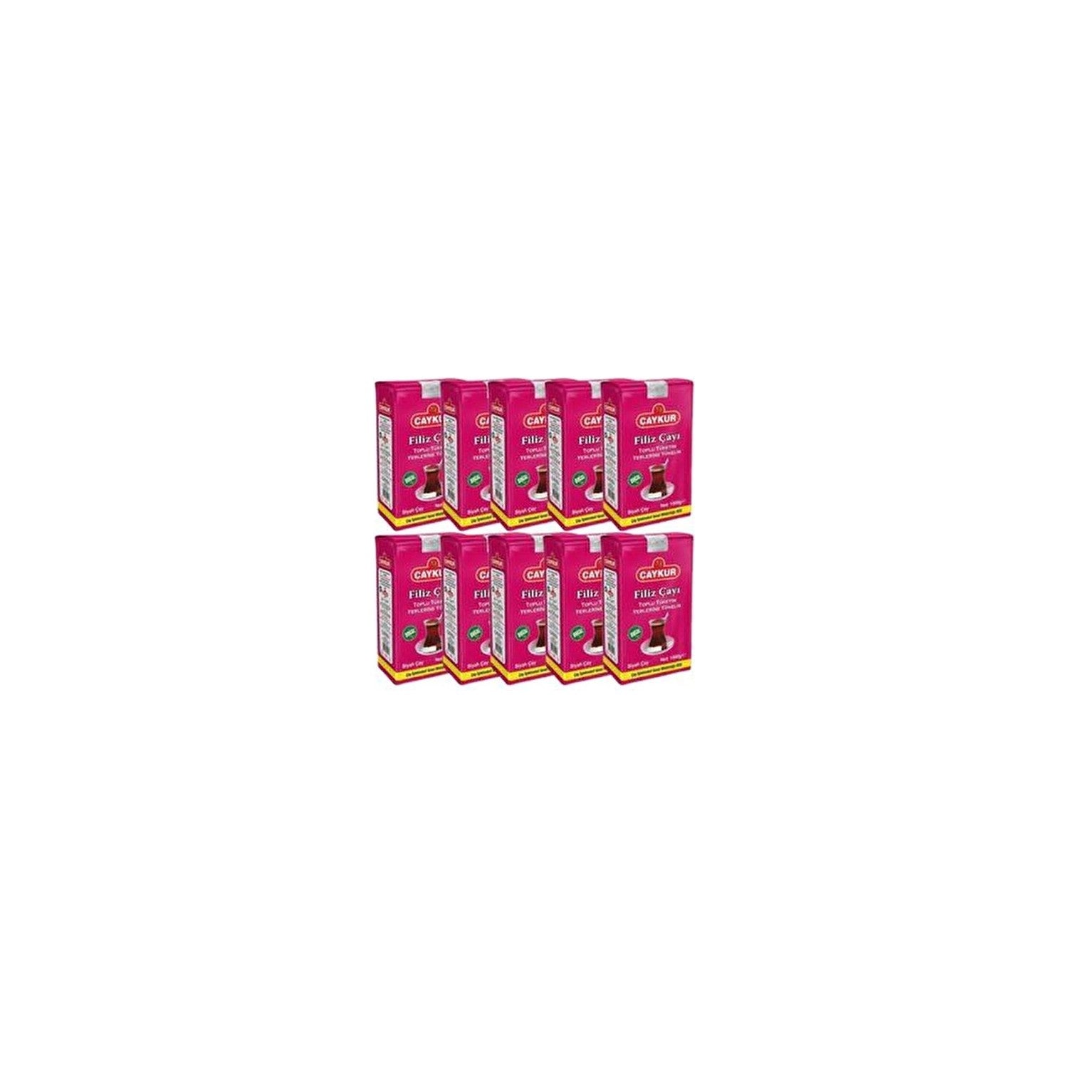 Caykur sprout tea 1000 g x 10 natural black tea Aromasi with quality tea Keyfi - MALLTURK