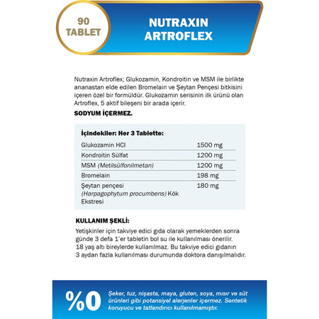 Nutraxin Artroflex 90 Tablet - MALLTURK