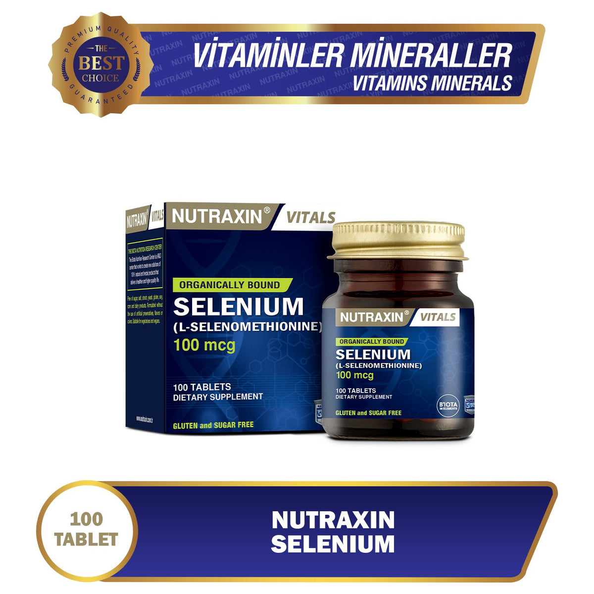 Nutraxin Selenium 100 Mcg 100 Tablet - MALLTURK