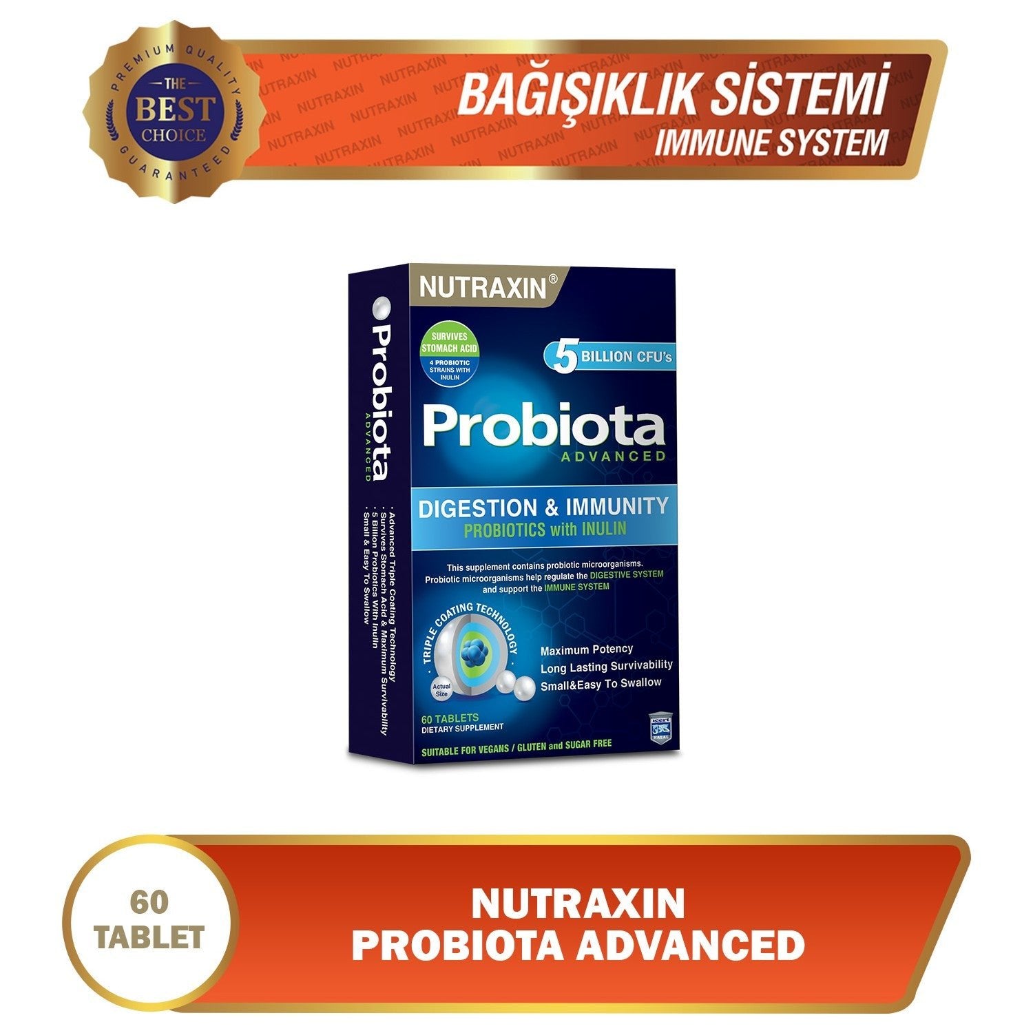 Nutraxin Probiota Advenced 60 Tablet - MALLTURK