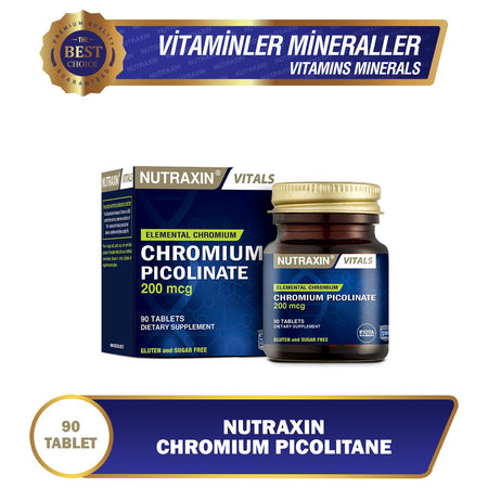 Nutraxin Chromium Picolinate 200 Mcg 90 Tablet - MALLTURK