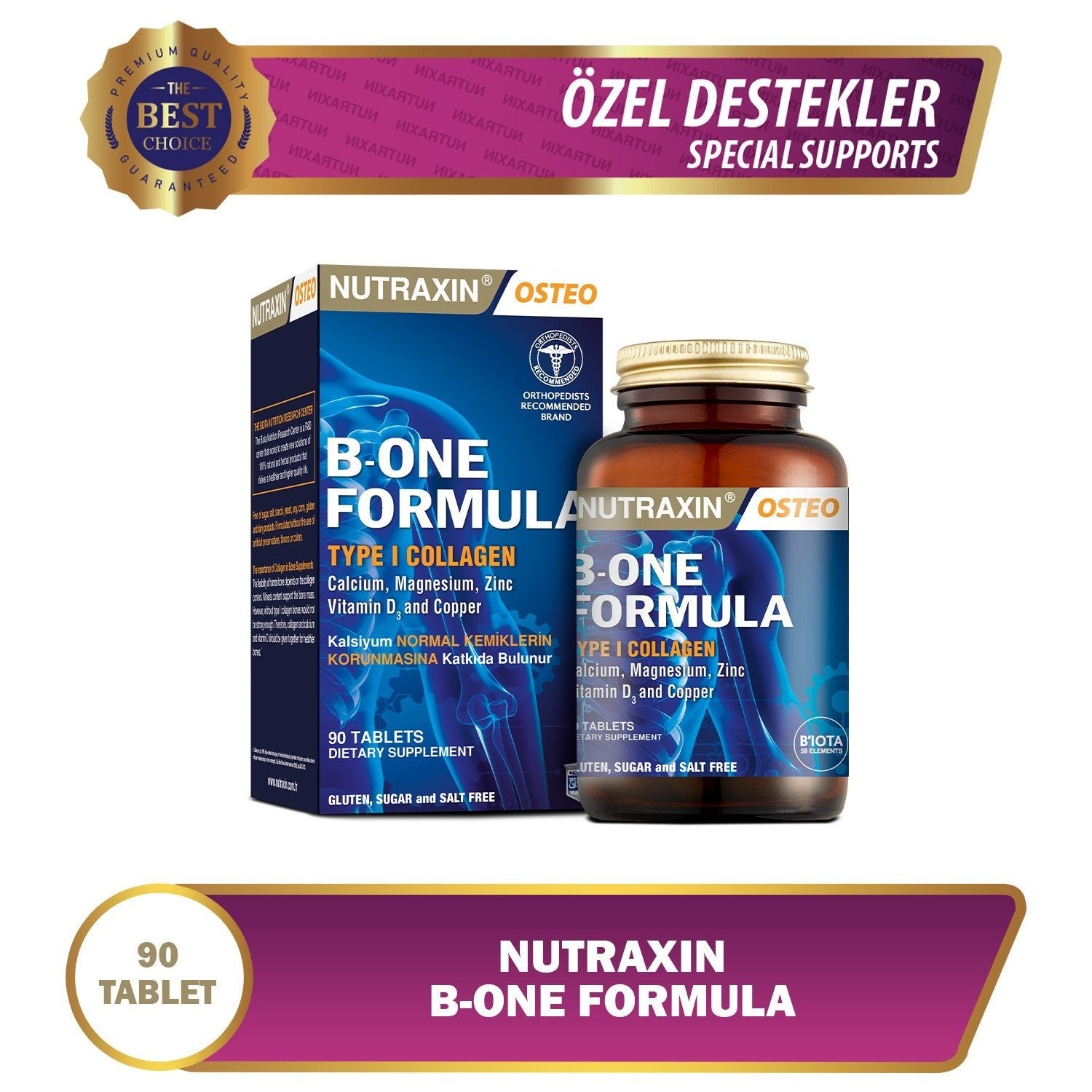 Nutraxin B-One Formula 90 Tablet - MALLTURK