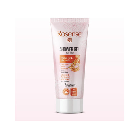 Rosense 250 ml Shower Gel with Rose Oil Scent, Paraben-Free, Refreshing Effect on Skin. - MALLTURK